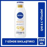 NIVEA Vücut Losyonu Q10 + C Vitamini 250ml, 48 Saat Vücut Nemlendirme, 10 Günde Sıkılaşma, Normal Ciltler için, Vücut Bakım - Yok