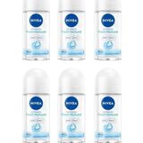 Nivea Women Roll On Fresh Natural 25 Ml 6 Adet