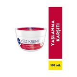 Nivea Yaşlanma Karşıtı Yüz Kremi 100 ml, 24 Saat Ne mlendirici Yüz Kremi, Uv Koruması