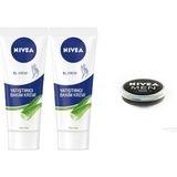 Nivea Yatıştırıcı Bakım Kremi Aloe Veralı 2x75 ml + Nivea Men Krem 30 ml