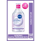NIVEA Yatıştırıcı Micellar Makyaj Temizleme Suyu 400ml, Yüz Göz ve Dudak, Kızarıklık Karşıtı, Hassas Cilt