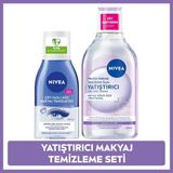 NIVEA Yatıştırıcı Micellar Makyaj Temizleme Suyu ve Göz Makyaj Temizleyici, Hassas Cilt, SPF Filtresini Çıkarır