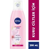 NIVEA Yatıştırıcı Tonik 200 ml Kuru Ciltler İçin Saf Su ve Badem Yağı ile Etkili Temizleme