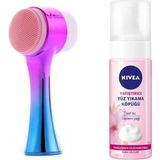 Nivea Yatıştırıcı Yüz Yıkama Köpüğü Badem Yağı 150 Ml+ Yüz Temizleme Fırçası