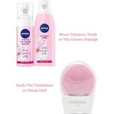 Nivea Yatıştırıcı Yüz Yıkama Köpüğü+Yatıştırıcı Tonik+Şarjlı Yüz Temizleme ve Masaj Aleti
