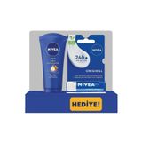 NIVEA Yoğun Nemlendirici El Kremi 75 ml Original Care Dudak Bakım Kremi 4,8 gr