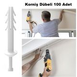 NiVega Korniş Dübeli Çivili 7 mm Paket 100 Adet