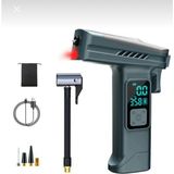 Nivego 4000 Mah Lastik Hava Pompası 150 Psı Şarjlı Kompresör LCD Dijital Ekranlı Fenerli Kemer Kesicili Cam Kırma Otomatik Durma Taşınabilir