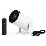 Nivego 4K Ultrahd Android Uyumlu Mini Projektör Wifi Ekran Yansıtma Ev Sinema Cihazı Taşınabilir Projeksiyon Cihazı 2.4g+5g - Beyaz