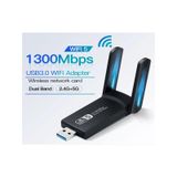 Nivego Ac1300 Mbps Usb 3.0 Adaptör Çift Anten Kablosuz Wifi Alıcı