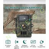 Nivego Fotokapan Avcı Kamera 1080P Doğa ve Outdoor Gece Görüşlü Kamera Su Geçirmez Hareket Sensörlü