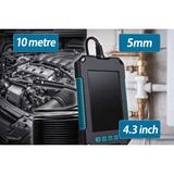 Nivego Monitörlü Kameralı Ekran 10 mt x 5.5 mm 4.3 Inç Çift Görüntülü Hafıza Kart Destekli Sert Kablo Yılan Endoskop Kamera
