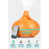 Nivego Nvg 550 ml Otomatik Hava Nemlendirici Buhar Makinesi Aroma Difüzörü Oda Nemlendirici Uzaktan Kumandalı 7 Renk LED Işıklı - Turuncu