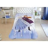 Nivemes Home Disney Frozen 2 Snow Lisanslı Battaniye - 160 x 220 cm - Mavi