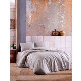 Nivemes Home Gri %100 Pamuk Çift Kişilik Nevresim Takımı
