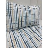 Nivemes Home Nivemeshome Boya Desenli 2 Li Yastık Kılıfı Kapaklı 50 x 70 - Mavi - 50X70