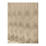 Nivemeshome 1/3 Dikim Kırışmaz Leke Tutmaz Gri Brode Sık Pile Tül Perde (İthal Kumaş Versiyon) Gri 400 X 260