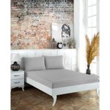 NİVEMESHOME 160*200 GRİ LASTİKLİ ÇARŞAF SETİ