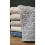 Nivemeshome 249 Hazal Açık Gri Jakarlı Havlu Nurpak - 50 x 90 cm