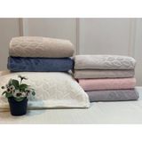 Nivemeshome 249 Hazal Ekru Jakarlı Havlu Nurpak - 50 x 90 cm