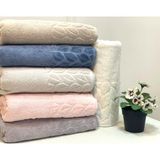 Nivemeshome 249 Hazal Lila Jakarlı Havlu Nurpak - 50 x 90 cm