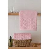 Nivemeshome 249 Hazal Pembe Jakarlı Havlu Nurpak - 50 x 90 cm