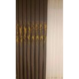 Nivemeshome Alizha Taş-Sarı 1/3 Sık Pile Fon Perde Apm, 100 x 270