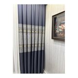 Nivemeshome Atlantik Fj614294 V-502 1/3 Sık Pileli Fon Perde Apm (Yeni Kumaş Versiyon) Lacivert 50 X 250