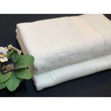 Nivemeshome Beyaz 90X150 Logolu Banyo Havlusu - 90 x 150 cm
