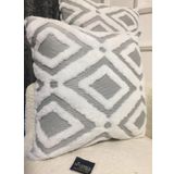 NİVEMESHOME BOHEM PUNCH GREY DEKORATİF KIRLENT YASTIK KILIFI 44X44 CM