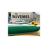 Nivemeshome Branda Balkon Perdesi Kornişli Ve Bağcıklı Fon Perde Yeşil-Beyaz,Yeşil-Beyaz 80 X 190