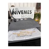 Nivemeshome Branda Balkon Perdesi Kornişli Ve Bağcıklı Fon Perde,Koyu Gri 90 X 190