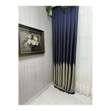 Nivemeshome Çınar Lacivert 502 1/3 Sık Pileli Fon Perde Apm, 70 x 270
