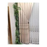 Nivemeshome Ft632255 V-115 Antakya Krem 1/3 Sık Pileli Fon Perde Apm (İthal Kumaş Versiyon) Krem 60 X 250