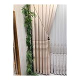 Nivemeshome Ft632255 V-115 Antakya Krem 1/3 Sık Pileli Fon Perde Apm (Yeni Kumaş Versiyon) Krem 100 X 280