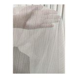 Nivemeshome Gülsem Perde Simli Kar600 Tül Perde 1/3 (Sık) Pile 15 (Premium Kumaş Versiyon) Ekru 250 X 260