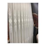 Nivemeshome Hayal Nakışlı 1/3 Sık Pile Tül Perde Apm, Beyaz, 100 X 250