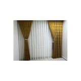 Nivemeshome İstanbul Hardal 1/3 Sık Pileli Fon Perde Apm (Yeni Kumaş Versiyon) Hardal 50 X 270