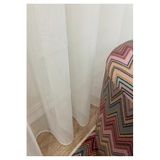 Nivemeshome Keten Görünümlü 1/2.5 Normal Pile - Ekru Krem Renk Tül Perde (İthal Kumaş Versiyon) Krem 200 X 270