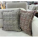 Nivemeshome Kırlent Kılıfı 45X45 Lisa 03 Vizon