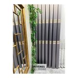 Nivemeshome Mızraklı Ft632256 V-5403 Gri 1/3 Sık Pile Fon Perde Apm (İthal Kumaş Versiyon) Gri 100 X 280