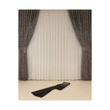 Nivemeshome Mucho Astel Gri-Taş 1/3 Sık Pile Fon Perde Apm (İthal Kumaş Versiyon) Gri Taş 50 X 260