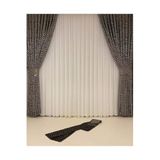 Nivemeshome Mucho Astel Gri-Taş 1/3 Sık Pile Fon Perde Apm (Premium Kumaş Versiyon) Gri Taş 30 X 260