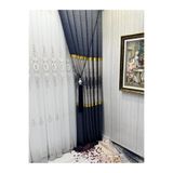 Nivemeshome Nivemeshome Amasra Ft614164 V-2501 Lacivert 1/3 Sık Pileli Fon Perde Apm (Yeni Kumaş Versiyon) Lacivert 100 X 270