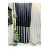 Nivemeshome Nivemeshome Aslıhan Siyah-Gold Ft632116 V-903 1/3 Sık Pile Fon Perde Apm (Premium Kumaş Versiyon) Siyah-Gold 80 X 270