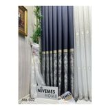 Nivemeshome Nivemeshome Ata Ft614168 V-502 Lacivert 1/3 Sık Pileli Fon Perde Apm (Premium Kumaş Versiyon) Lacivert 100 X 270