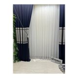 Nivemeshome Nivemeshome Bambu Simli 1/3 Sık Pileli Beyaz Tül Perde Apm (İthal Kumaş Versiyon) Beyaz 250 X 260