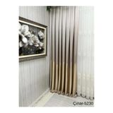Nivemeshome Nivemeshome Çınar Koyu Kahve -Altın 5230 1/3 Sık Pileli Fon Perde Apm (Yeni Kumaş Versiyon) Koyu Kahve -Altın 100 X 250