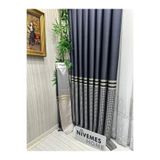 Nivemeshome Nivemeshome Didim Ft671537 V-502 1/3 Sık Pileli Fon Perde Apm,Lacivert 80 X 250