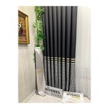 Nivemeshome Nivemeshome Didim Ft671537 V-902 Siyah 1/3 Sık Pileli Fon Perde Apm (İthal Kumaş Versiyon) Siyah 80 X 270